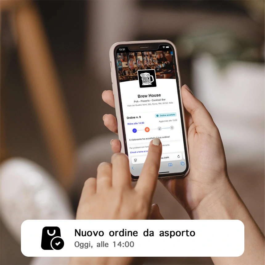 Cliente effettua ordine da asporto