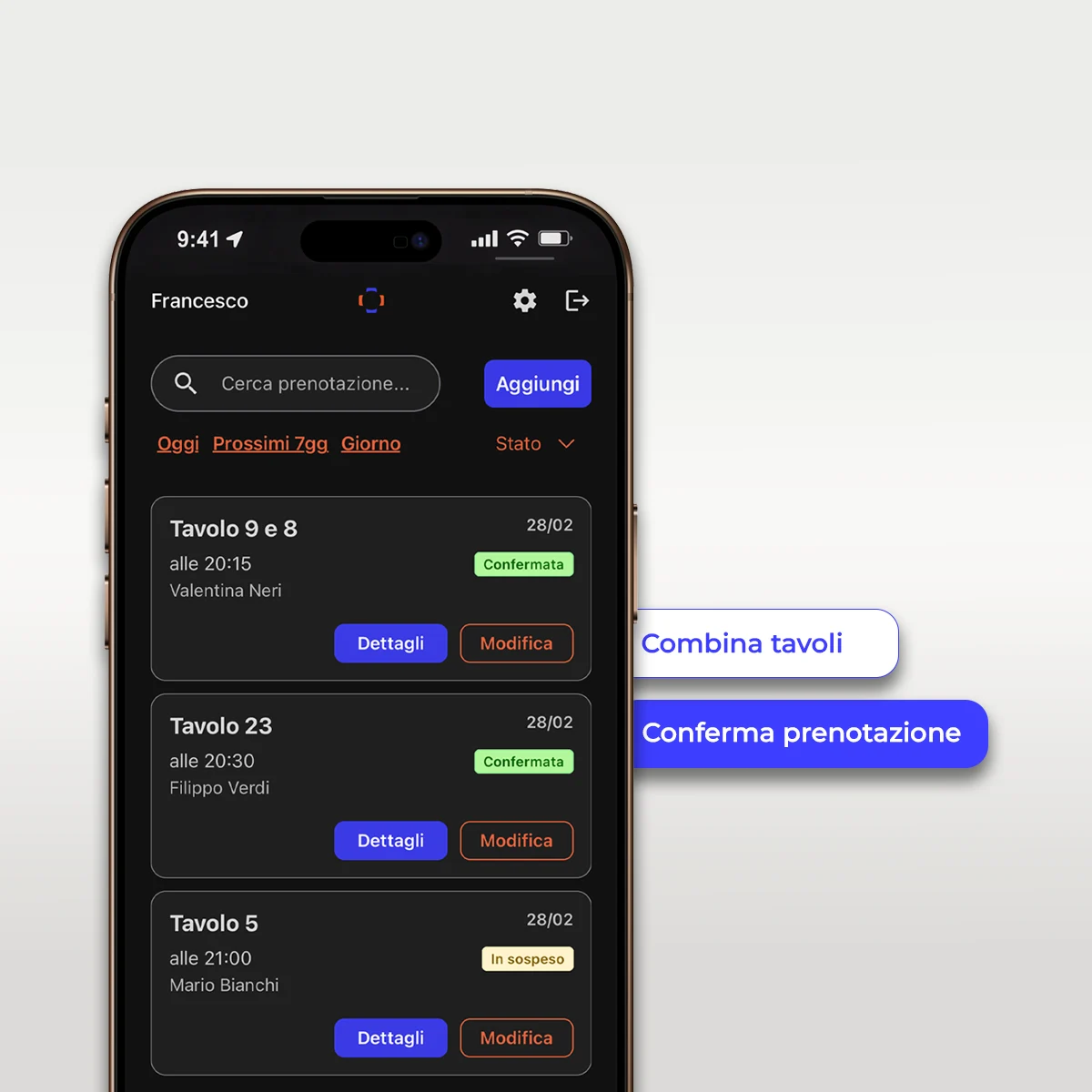 Gestionale Smart Tabomenu per le prenotazioni