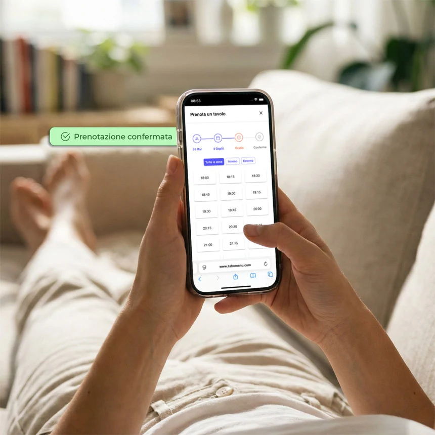 Prenotazione online con conferma immediata