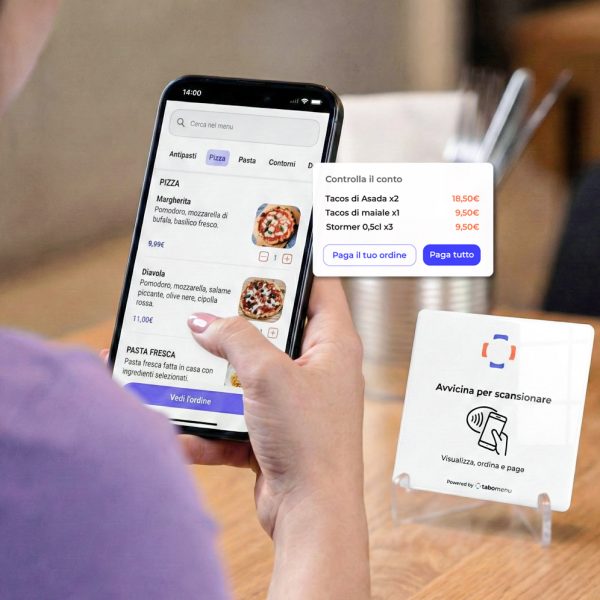 menu con pagamenti fai da te